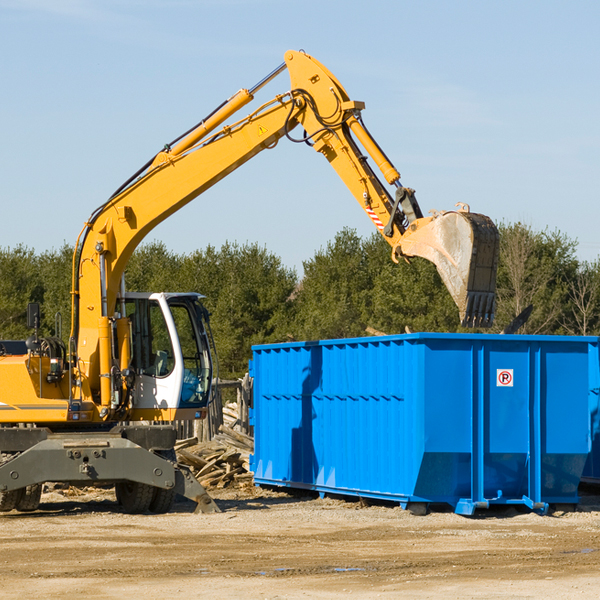 can i request a rental extension for a residential dumpster in Meyersville